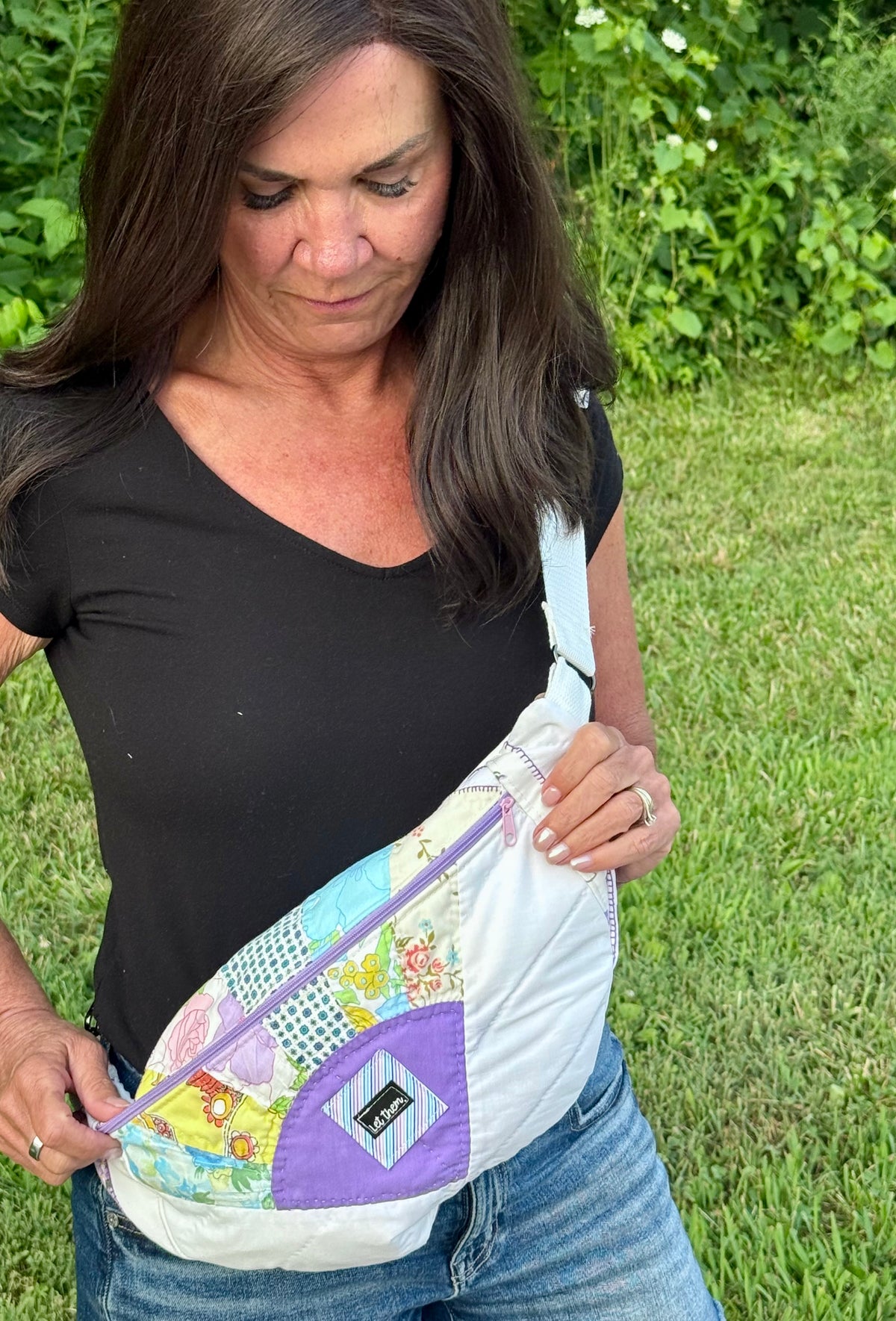 “Ally bag” large sling bag, “Let Them” edition.
