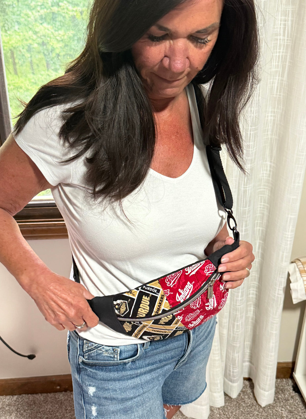 “House Divided” sling bag