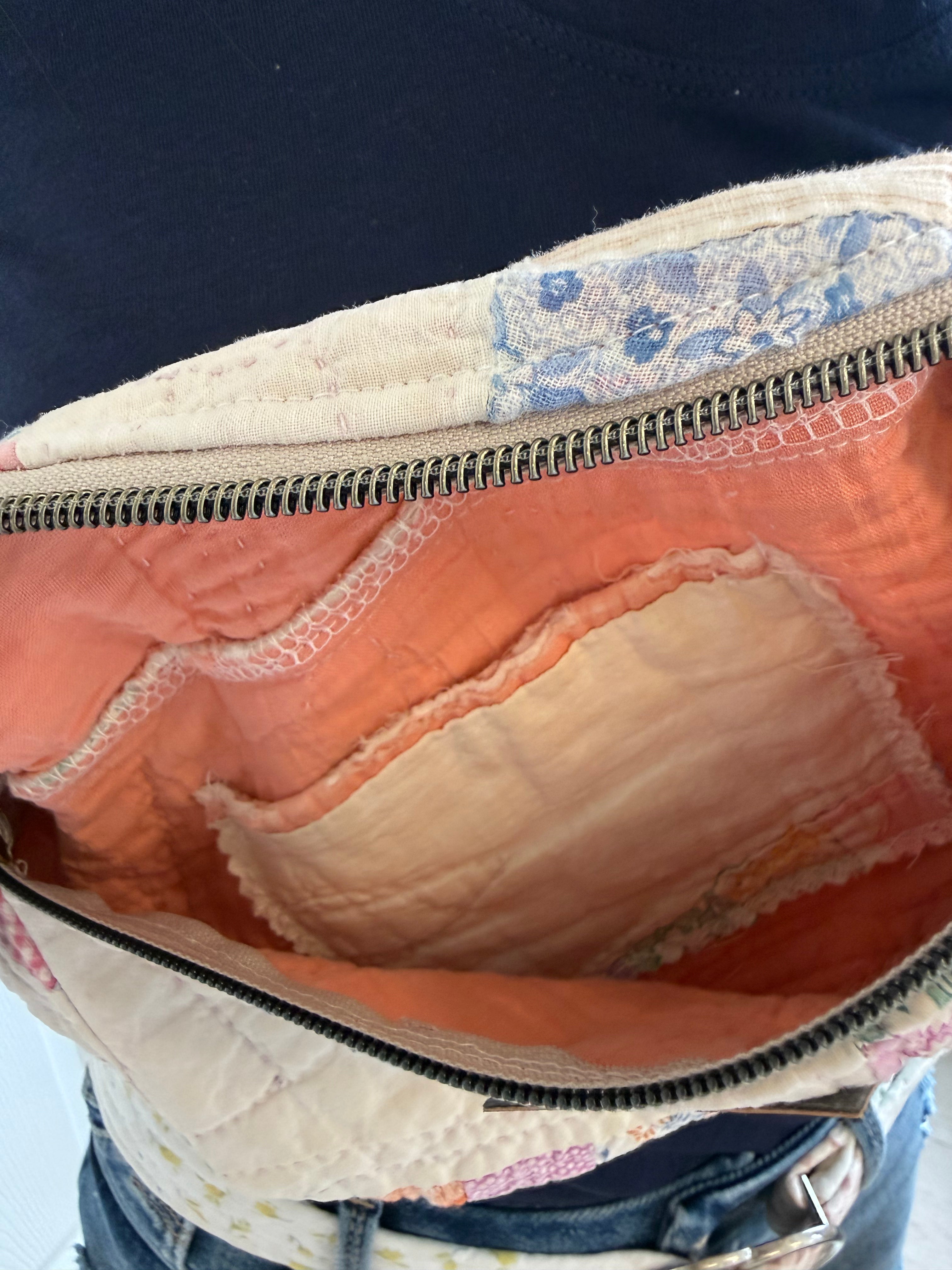 Vintage Quilt Sling Bag Small
